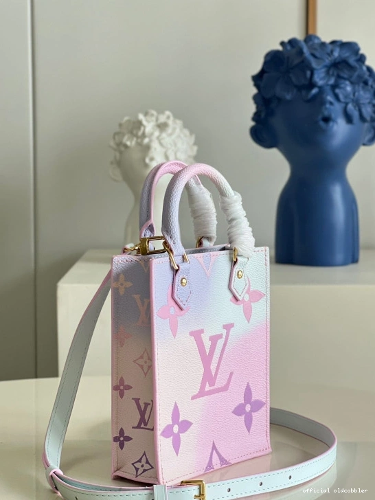 Official oldcobbler SAC VUITTON PETIT LOUIS PLAT 0814